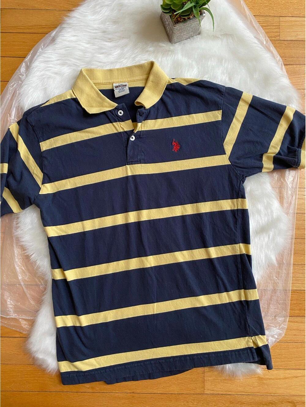 U.S. Polo Assn. Boys' Striped Polo Shirt Size 14/16